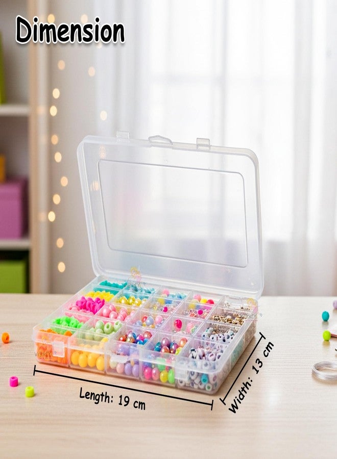 WISHKEY DIY Unicorn Bracelet Making Set for Girls Jewellery Making Kit Necklace Hairband and Rings Making Kit Craft Set Scissors String Charms Storage Case Toys for Girls 7-14 Years Moti Beads Kit - Image 3